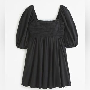 NWT The A&F Emerson Poplin Puff Sleeve Mini Dress